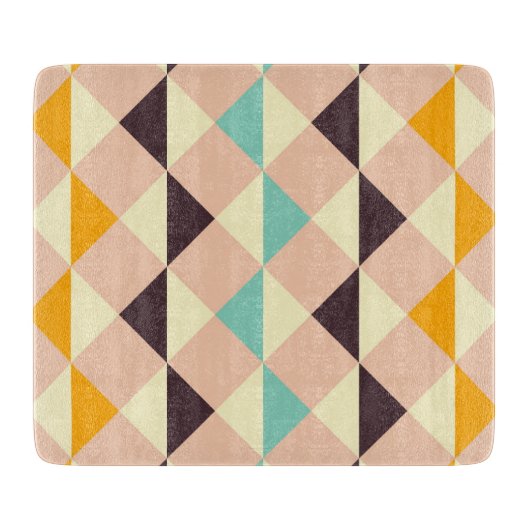 Geometric pattern overlapping diamonds & triangle snijplank (Voorkant)