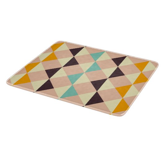 Geometric pattern overlapping diamonds & triangle snijplank (Hoek)