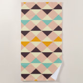 Geometric pattern overlapping diamonds & triangle strandlaken (Voorkant)