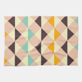 Geometric pattern overlapping diamonds & triangle theedoek (Horizontaal)