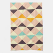 Geometric pattern overlapping diamonds & triangle theedoek (Verticaal)