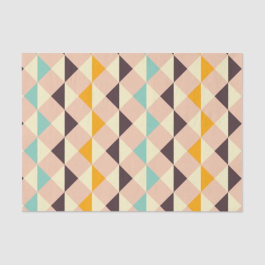 Geometric pattern overlapping diamonds & triangle tissuepapier (Voorkant)