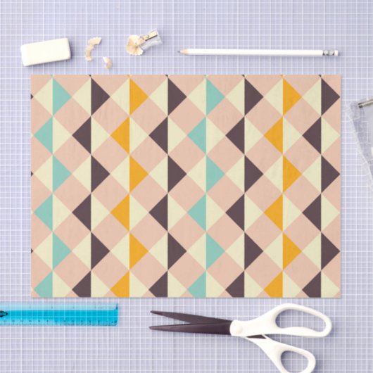 Geometric pattern overlapping diamonds & triangle tissuepapier (Craft)