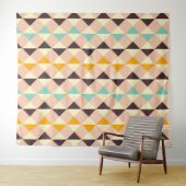 Geometric pattern overlapping diamonds & triangle wandkleed (In Situ (horizontaal))