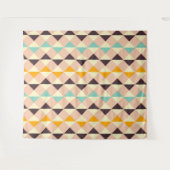 Geometric pattern overlapping diamonds & triangle wandkleed (Voorkant (horizontaal))