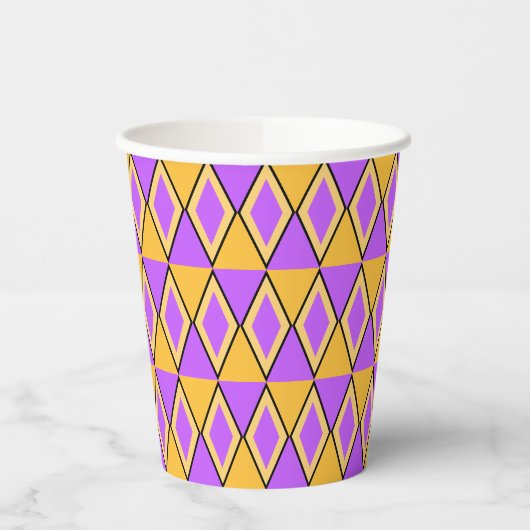 Geometric Pattern Papieren Bekers (Links)