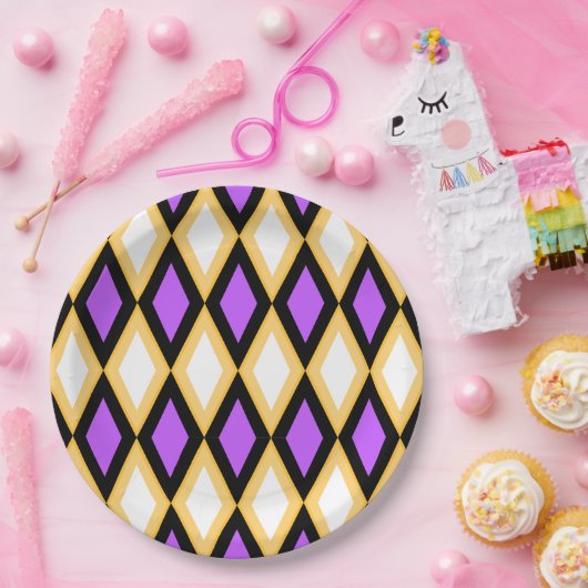 Geometric Pattern Papieren Bordje (Feest)