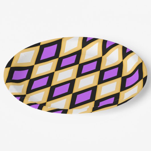 Geometric Pattern Papieren Bordje (Gekanteld)