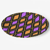 Geometric pattern papieren bordje (Gekanteld)