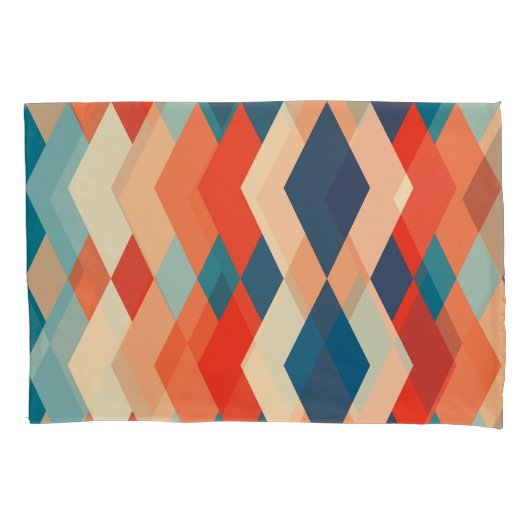Geometric Pattern Pillowcases – Decorative  Kussensloop (Voorkant-Links)