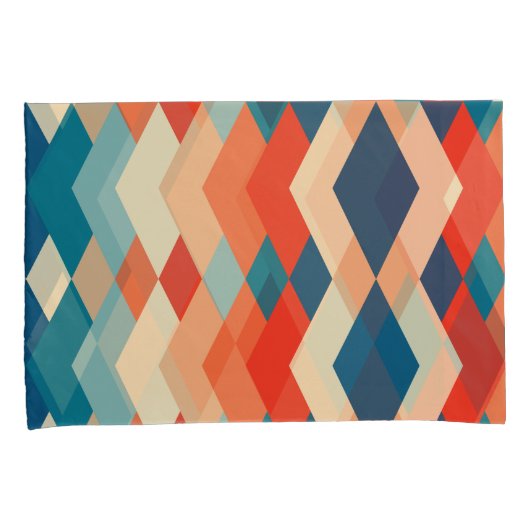 Geometric Pattern Pillowcases – Decorative  Kussensloop (Voorkant-Rechts)