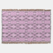 Geometric pattern retro pink diamonds deken (Voorkant)