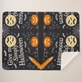 Geometric Pattern Sherpa Blanket Deken (Voorkant (horizontaal))