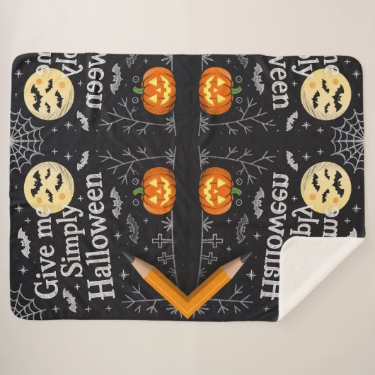 Geometric Pattern Sherpa Blanket Deken (Voorkant (horizontaal))