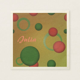 Geometric Pattern Stippen Circles op elke Golden N Servet