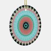 Geometric pattern Totem inverse Keramisch Ornament (Rechts)