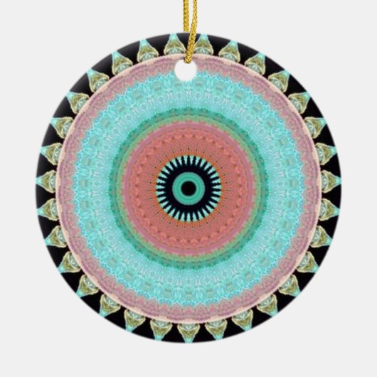 Geometric pattern Totem inverse Keramisch Ornament (Voorkant)