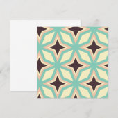 Geometric pattern with alternating dark star shape bedankkaart (Voorkant / Achterkant)