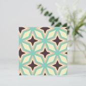 Geometric pattern with alternating dark star shape bedankkaart (Staand voorkant)