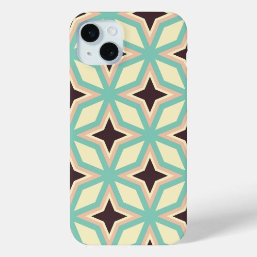Geometric pattern with alternating dark star shape Case-Mate iPhone case (Achterkant)