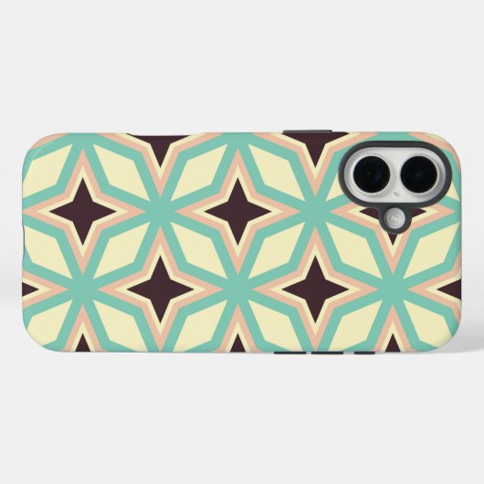Geometric pattern with alternating dark star shape Case-Mate iPhone case (Achterkant (horizontaal))