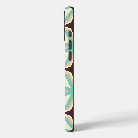 Geometric pattern with alternating dark star shape Case-Mate iPhone case (Achterkant / Links)