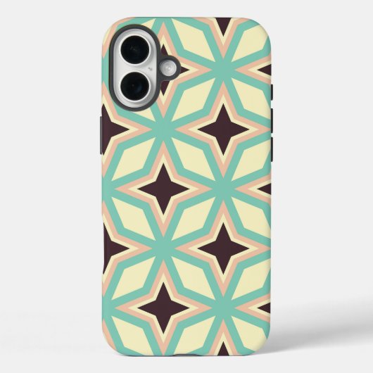Geometric pattern with alternating dark star shape Case-Mate iPhone case (Achterkant)