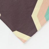 Geometric pattern with alternating dark star shape fleece deken (Hoek)