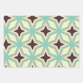 Geometric pattern with alternating dark star shape inpakpapier vel (Voorkant 3)