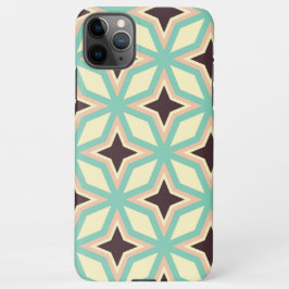 Geometric pattern with alternating dark star shape iPhone 11Pro max hoesje