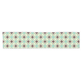 Geometric pattern with alternating dark star shape korte tafelloper (Horizontaal)