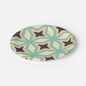 Geometric pattern with alternating dark star shape papieren bordje (Gekanteld)