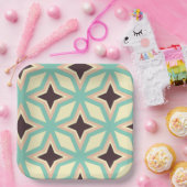 Geometric pattern with alternating dark star shape papieren bordje (Feest)