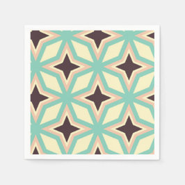 Geometric pattern with alternating dark star shape servet