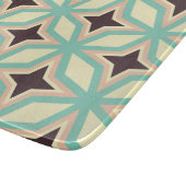 Geometric pattern with alternating dark star shape snijplank (Hoek)