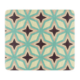 Geometric pattern with alternating dark star shape snijplank