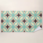 Geometric pattern with alternating dark star shape strandlaken (Voorkant)