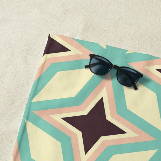 Geometric pattern with alternating dark star shape strandlaken (In situ)