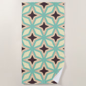 Geometric pattern with alternating dark star shape strandlaken (Voorkant)