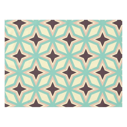 Geometric pattern with alternating dark star shape tafelkleed (Voorkant (Horizontaal))