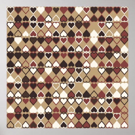 Geometric pattern with colored elements, abstract poster (Voorkant)
