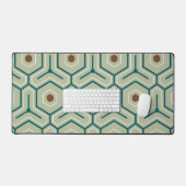 Geometric pattern with interlocking hexagons bureaumat (Keyboard & Muis)