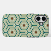 Geometric pattern with interlocking hexagons Case-Mate iPhone case (Achterkant (horizontaal))