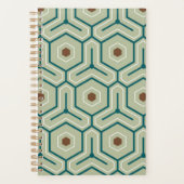 Geometric pattern with interlocking hexagons planner (Voorkant)