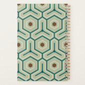 Geometric pattern with interlocking hexagons planner (Achterkant)