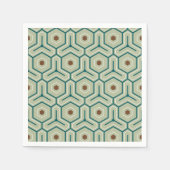 Geometric pattern with interlocking hexagons servet (Voorkant)