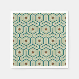 Geometric pattern with interlocking hexagons servet
