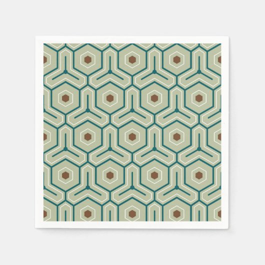 Geometric pattern with interlocking hexagons servet (Voorkant)
