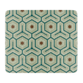 Geometric pattern with interlocking hexagons snijplank