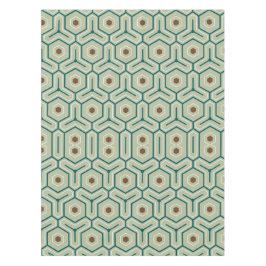 Geometric pattern with interlocking hexagons tafelkleed